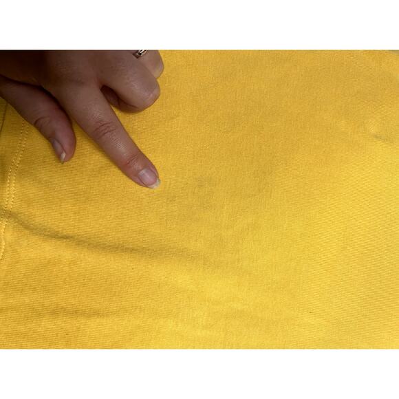 Rafaella Studio Polo Tank Top Butter Yellow Petite Medium Hot Pink taping Ribbed - Picture 6 of 9